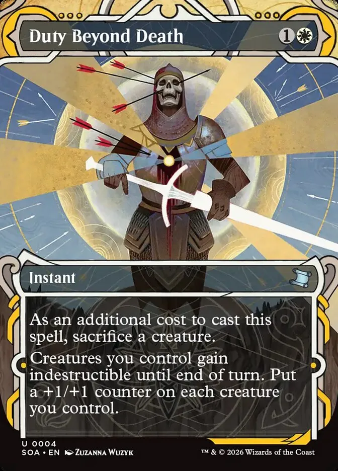2026 Secrets of Strixhaven Mystical Archive Duty Beyond Death uncommon #4 uncommon card image