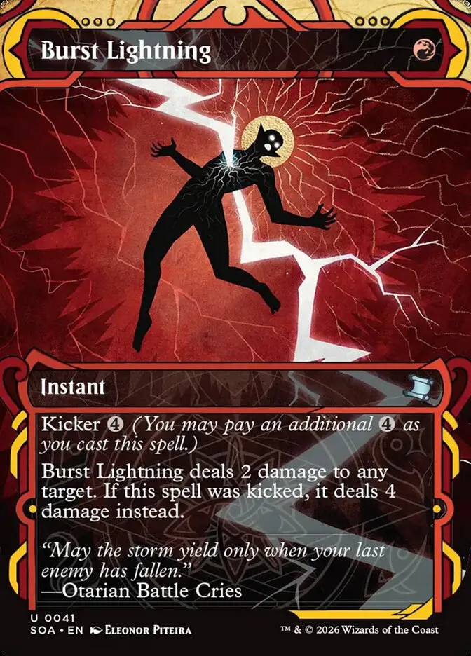2026 Secrets of Strixhaven Mystical Archive Burst Lightning #41 uncommon card image