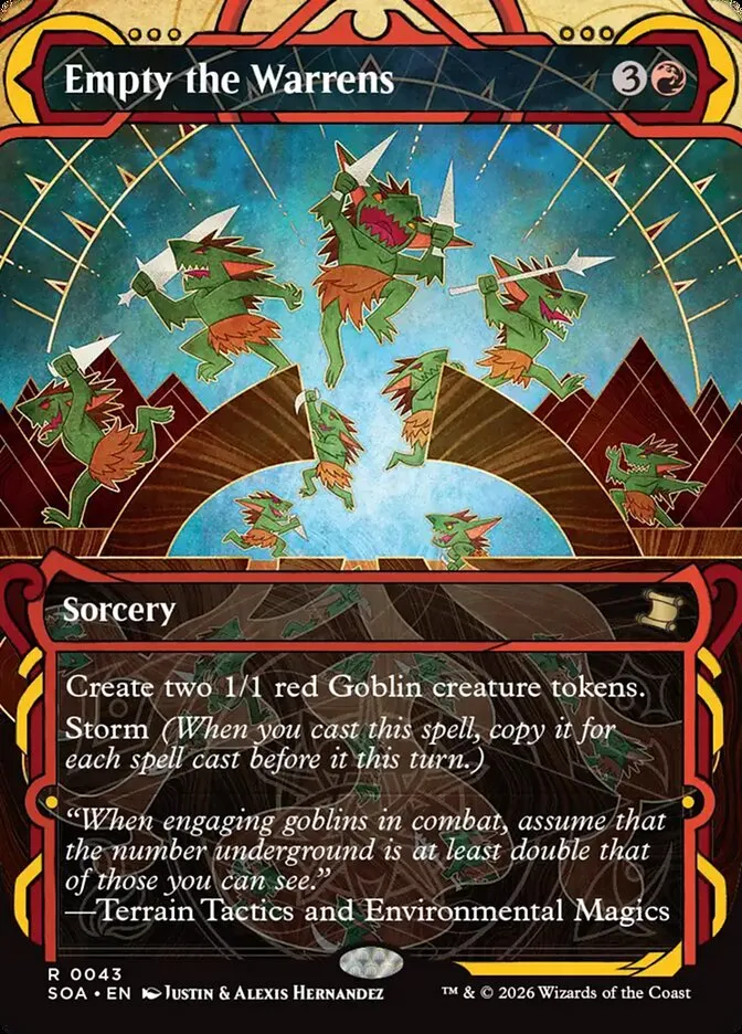 2026 Secrets of Strixhaven Mystical Archive Empty the Warrens #43 rare card image