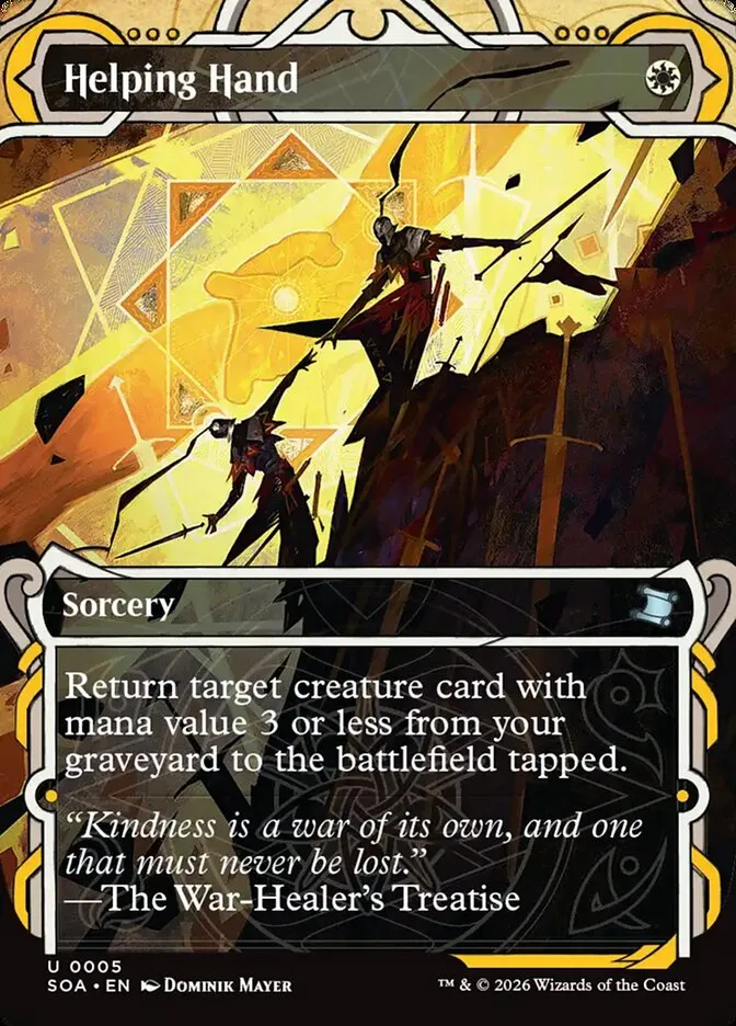 2026 Secrets of Strixhaven Mystical Archive Helping Hand uncommon #5 uncommon card image