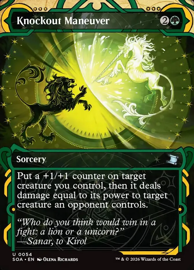 2026 Secrets of Strixhaven Mystical Archive Knockout Maneuver #54 uncommon card image