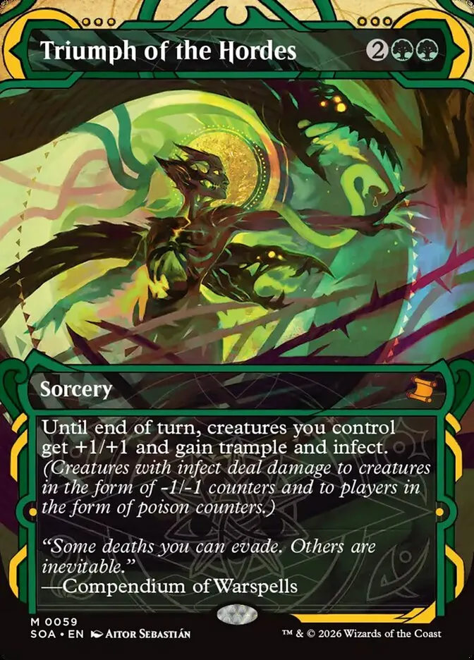 2026 Secrets of Strixhaven Mystical Archive Triumph of the Hordes #59 mythic card image