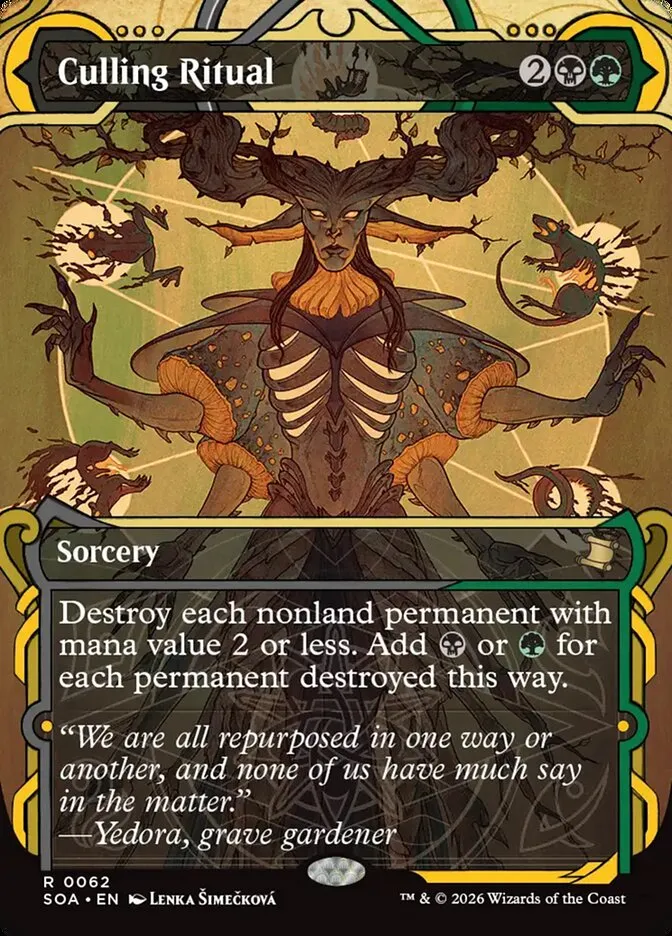 2026 Secrets of Strixhaven Mystical Archive Culling Ritual #62 rare card image