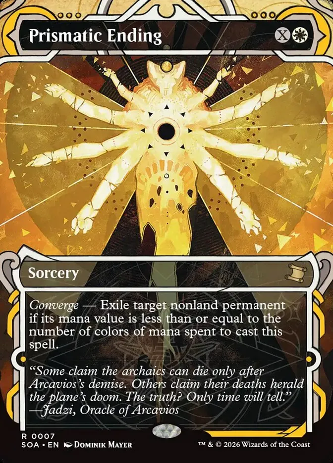2026 Secrets of Strixhaven Mystical Archive Prismatic Ending rare #7 rare card image