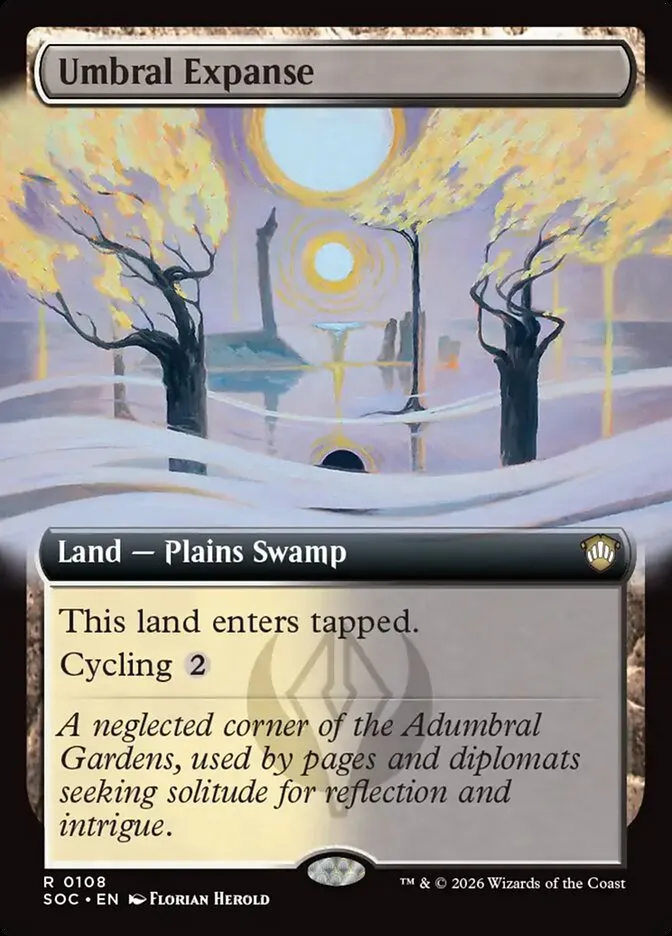 2026 Secrets of Strixhaven Commander Umbral Expanse rare #108 rare card image