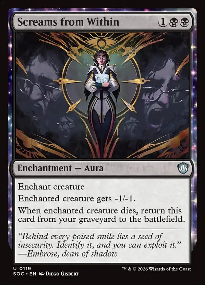 2026 Secrets of Strixhaven Commander Screams from Within uncommon #119 uncommon card image
