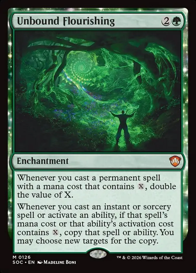 2026 Secrets of Strixhaven Commander Unbound Flourishing mythic #126 mythic card image