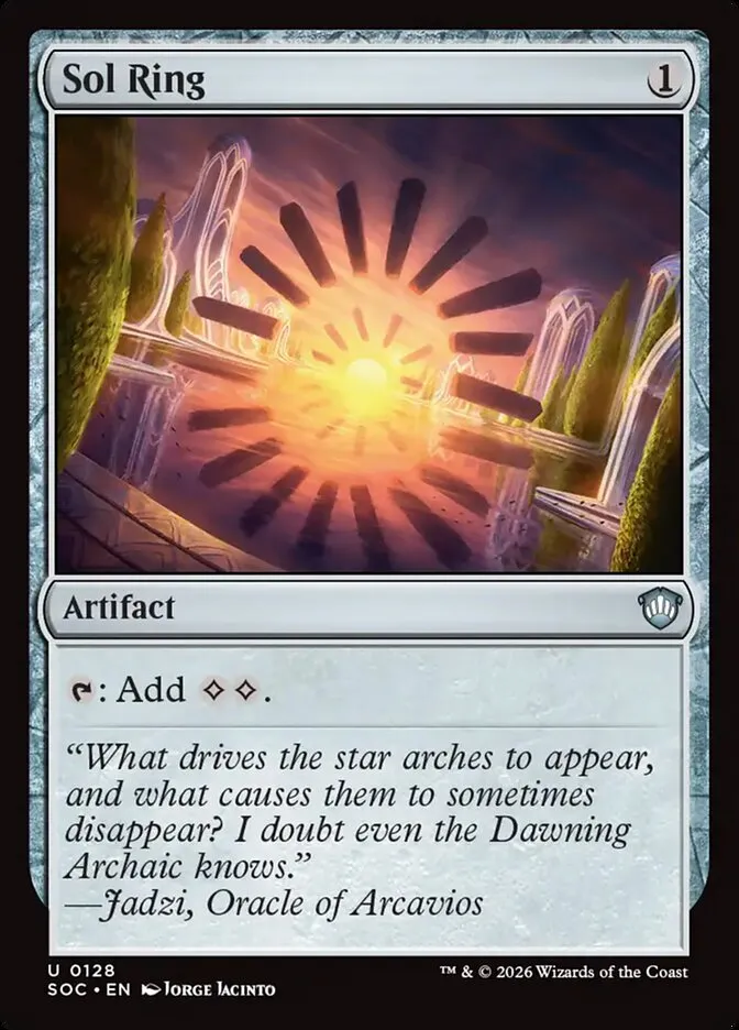 2026 Secrets of Strixhaven Commander Sol Ring uncommon #128 uncommon card image