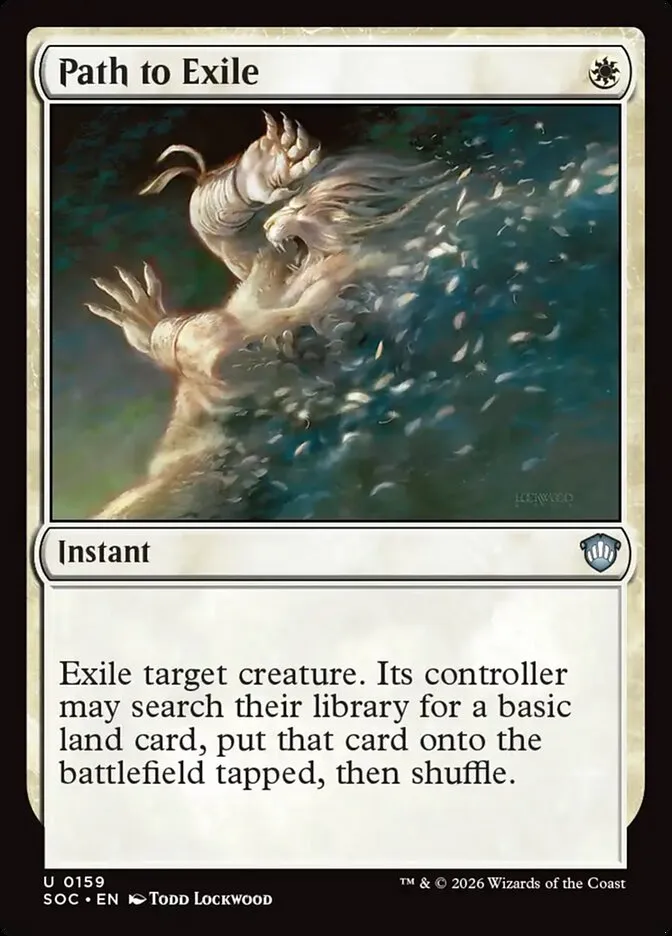 2026 Secrets of Strixhaven Commander Path to Exile uncommon #159 uncommon card image