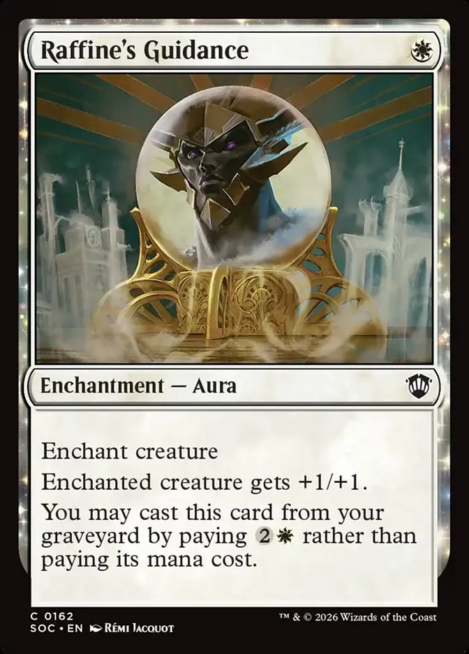 2026 Secrets of Strixhaven Commander Raffine's Guidance common #162 common card image