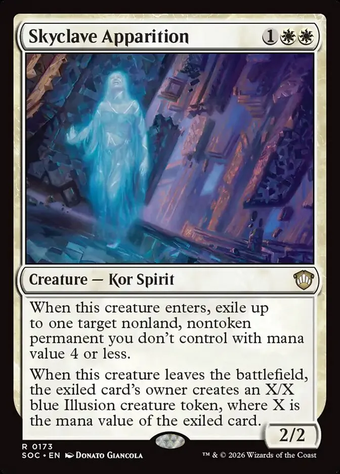 2026 Secrets of Strixhaven Commander Skyclave Apparition #173 rare card image