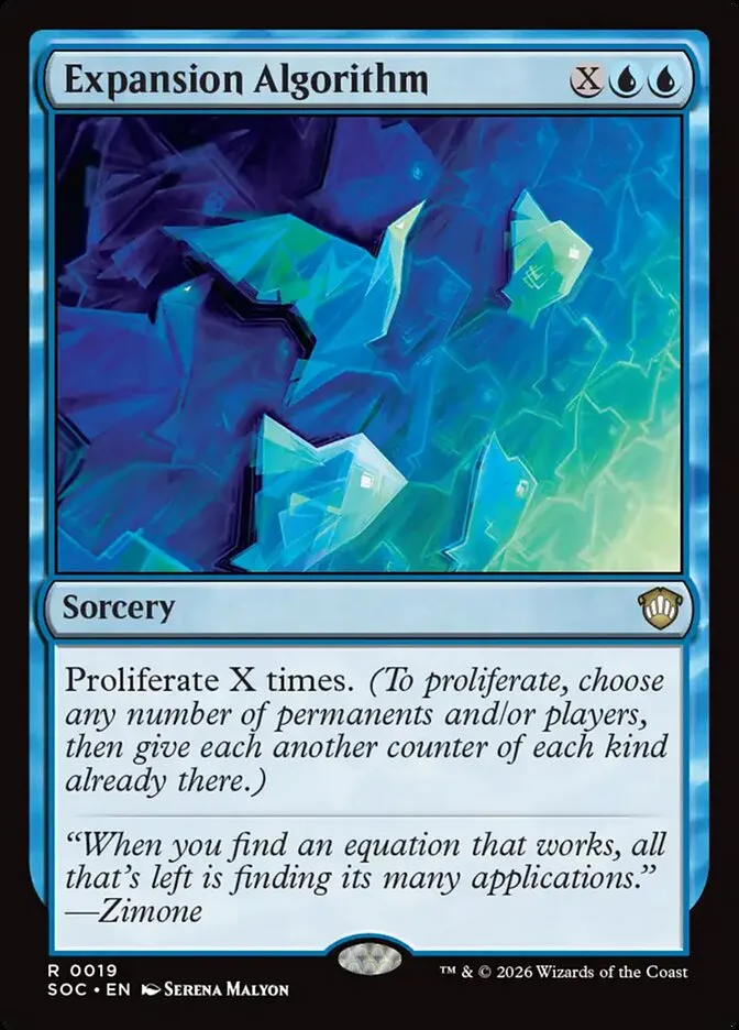 2026 Secrets of Strixhaven Commander Expansion Algorithm rare #19 rare card image
