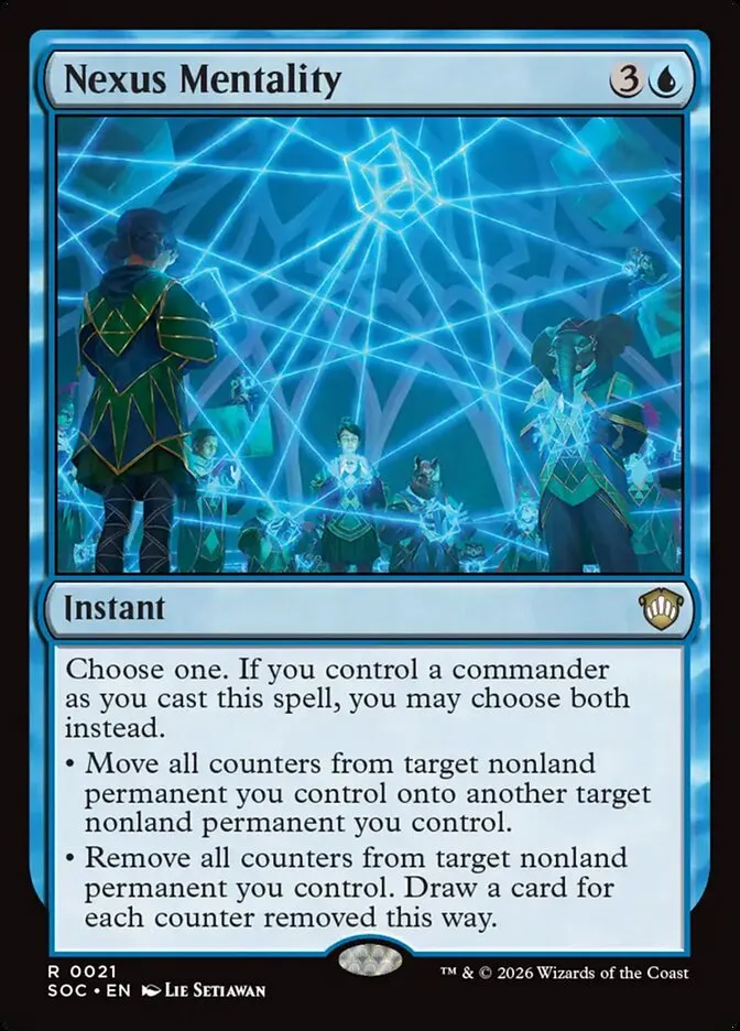 2026 Secrets of Strixhaven Commander Nexus Mentality rare #21 rare card image