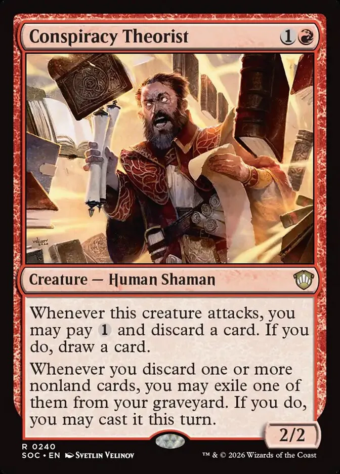 2026 Secrets of Strixhaven Commander Conspiracy Theorist #240 rare card image
