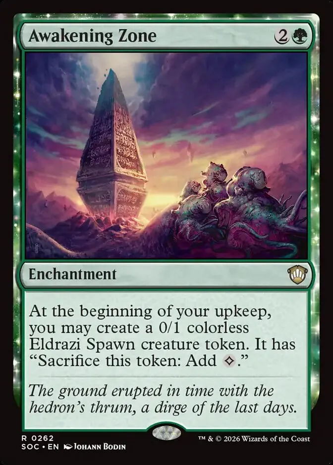 2026 Secrets of Strixhaven Commander Awakening Zone #262 rare card image