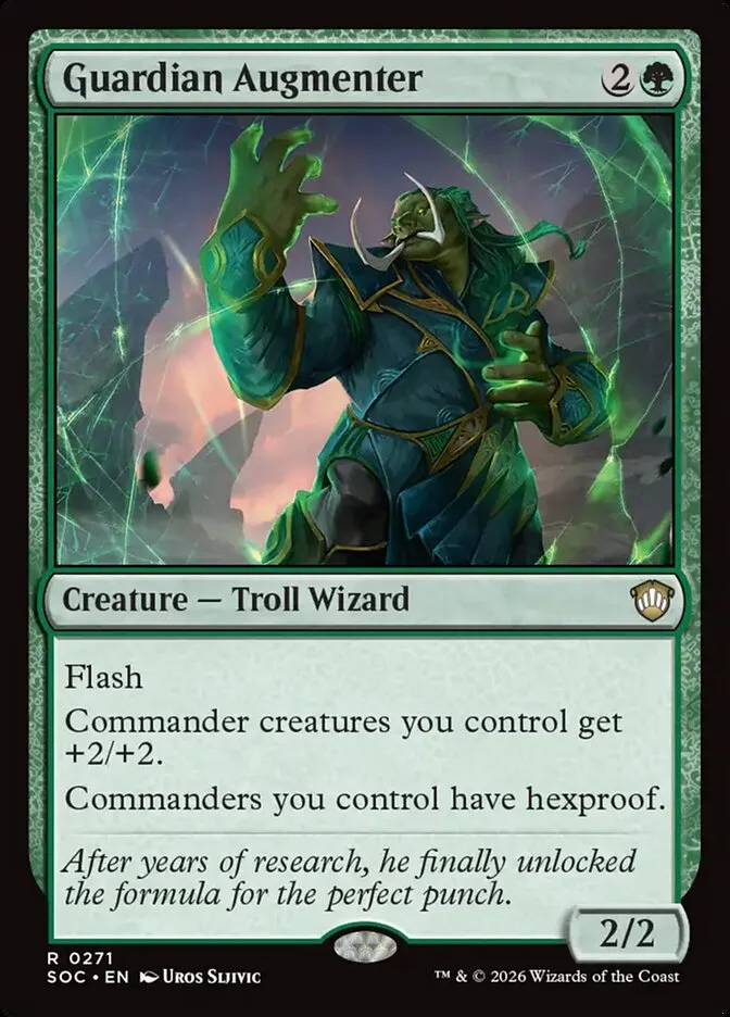 2026 Secrets of Strixhaven Commander Guardian Augmenter #271 rare card image