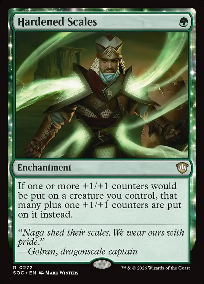 2026 Secrets of Strixhaven Commander Hardened Scales #272 rare card image