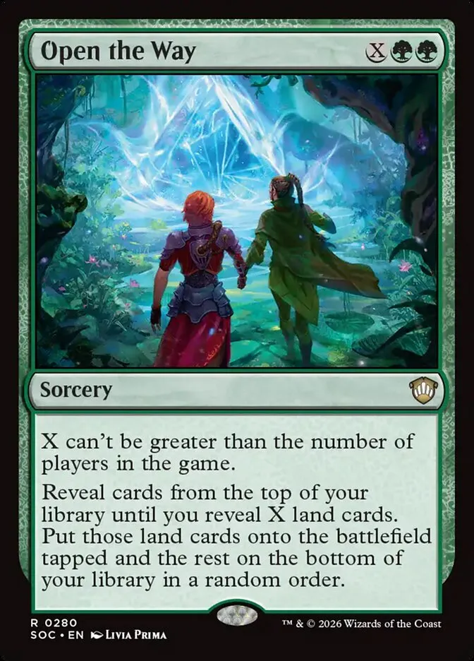 2026 Secrets of Strixhaven Commander Open the Way #280 rare card image
