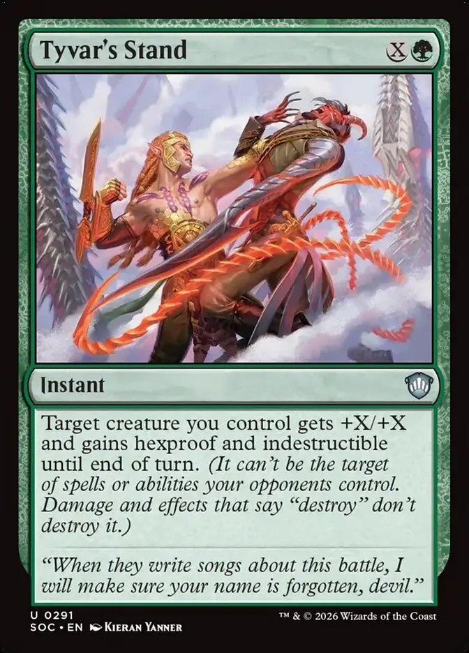2026 Secrets of Strixhaven Commander Tyvar's Stand uncommon #291 uncommon card image