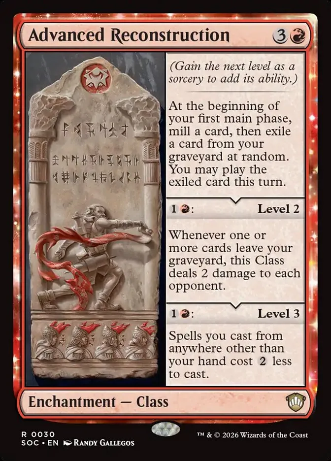 2026 Secrets of Strixhaven Commander Advanced Reconstruction rare #30 rare card image