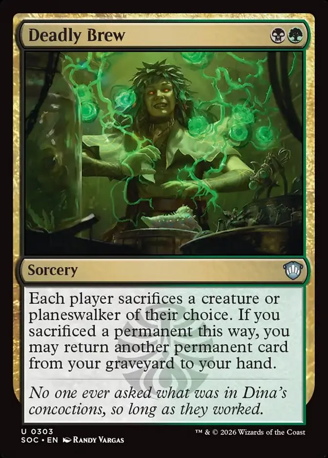 2026 Secrets of Strixhaven Commander Deadly Brew uncommon #303 uncommon card image