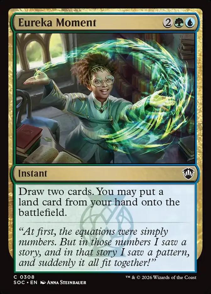 2026 Secrets of Strixhaven Commander Eureka Moment common #308 common card image