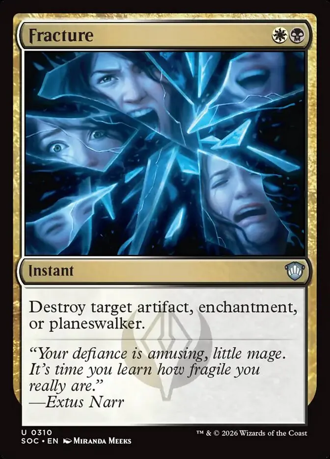 2026 Secrets of Strixhaven Commander Fracture uncommon #310 uncommon card image