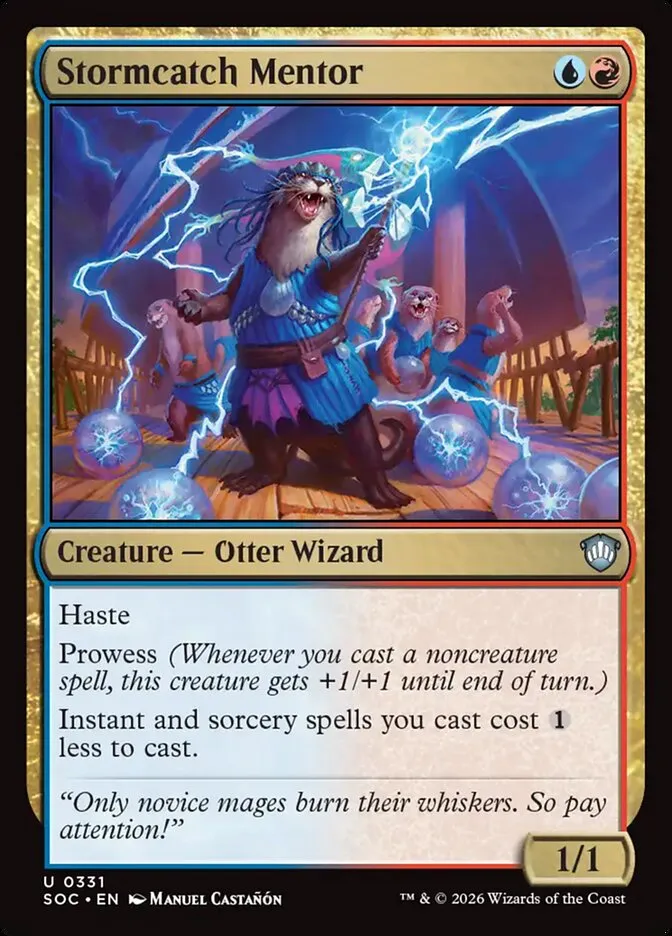 2026 Secrets of Strixhaven Commander Stormcatch Mentor uncommon #331 uncommon card image