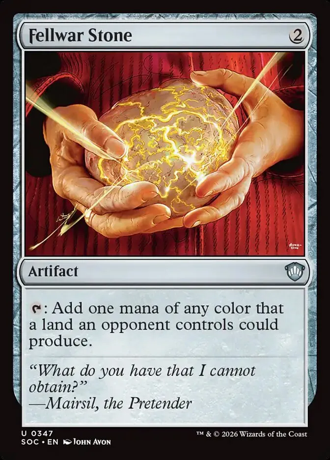 2026 Secrets of Strixhaven Commander Fellwar Stone uncommon #347 uncommon card image