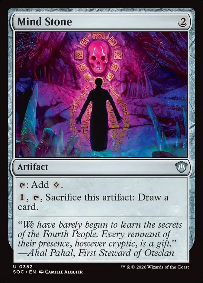 2026 Secrets of Strixhaven Commander Mind Stone uncommon #352 uncommon card image