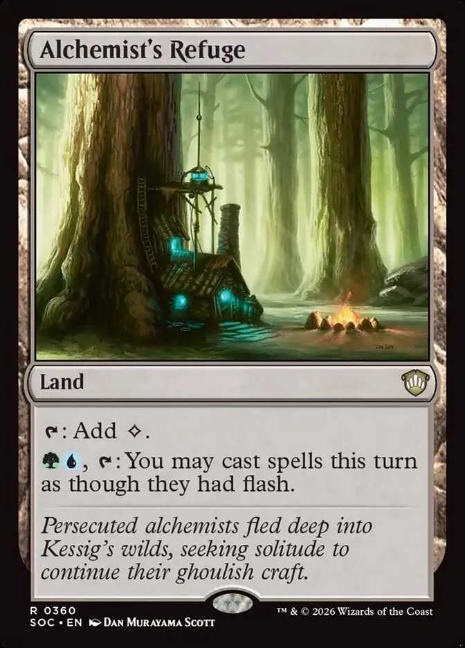 2026 Secrets of Strixhaven Commander Alchemist's Refuge #360 rare card image