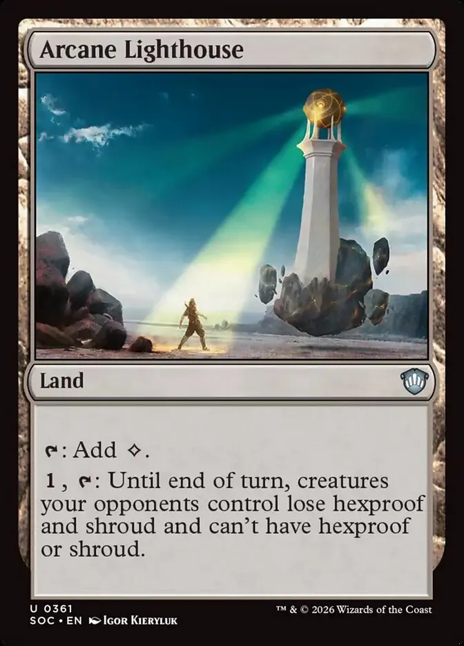 2026 Secrets of Strixhaven Commander Arcane Lighthouse uncommon #361 uncommon card image