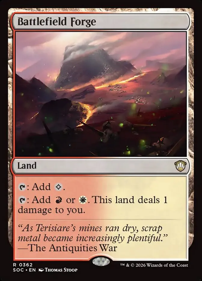 2026 Secrets of Strixhaven Commander Battlefield Forge #362 rare card image