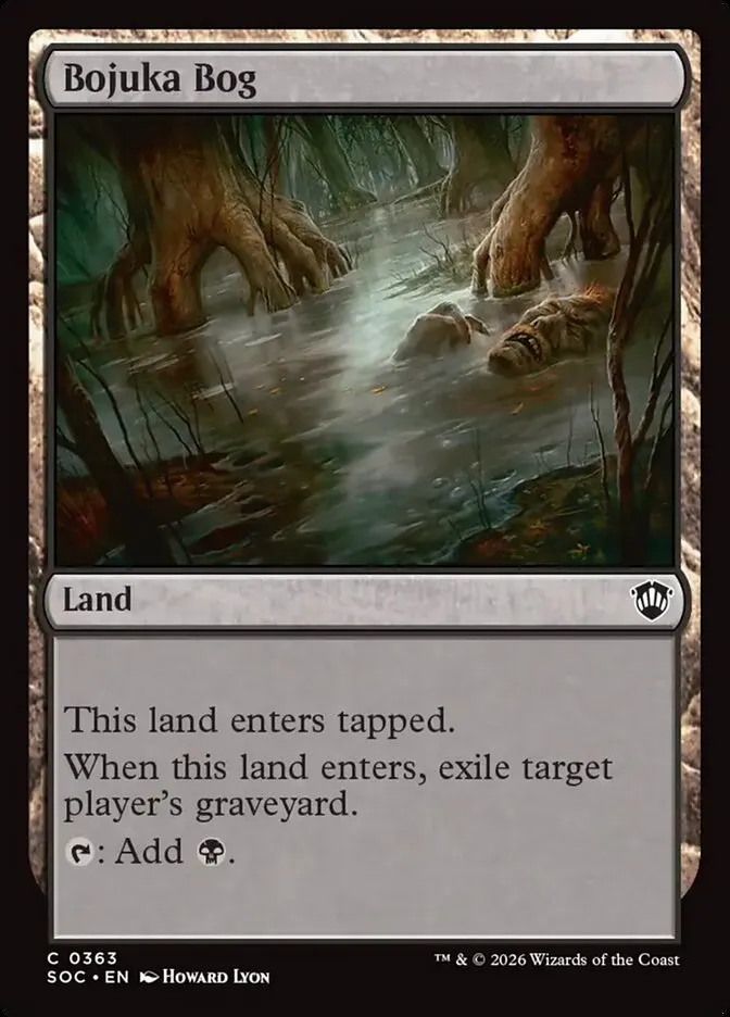 2026 Secrets of Strixhaven Commander Bojuka Bog common #363 common card image