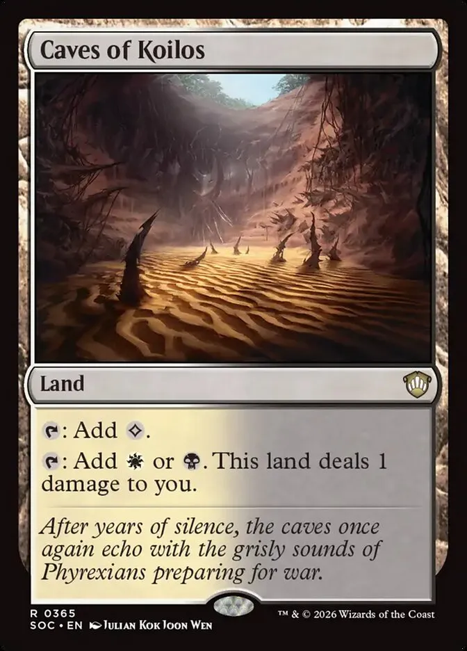 2026 Secrets of Strixhaven Commander Caves of Koilos #365 rare card image