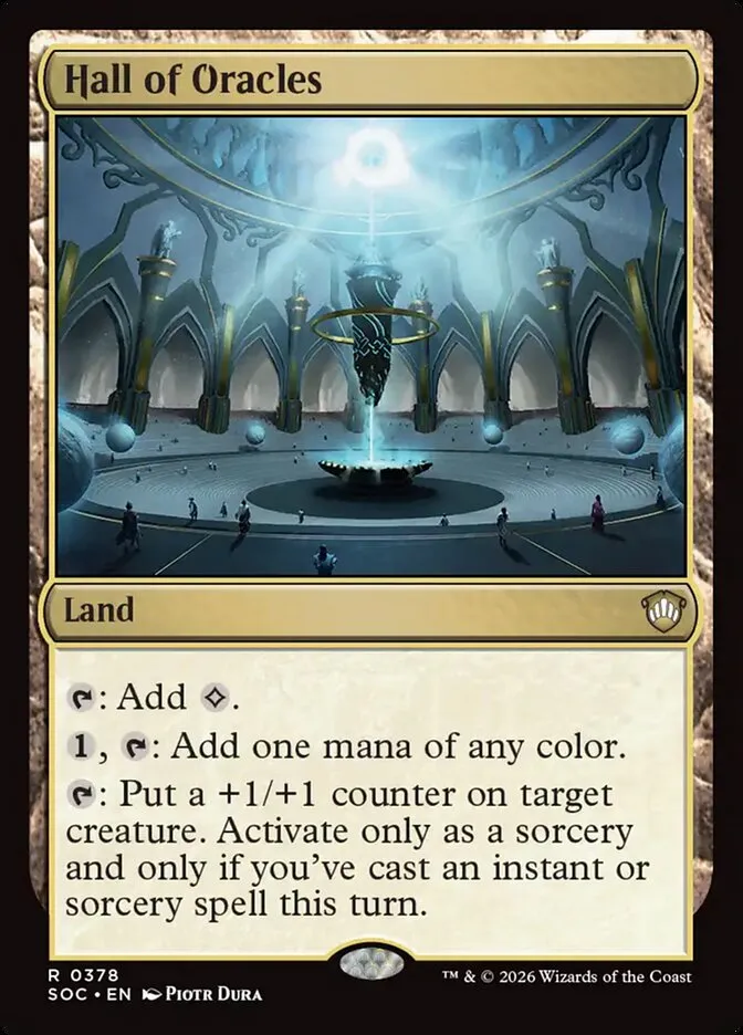 2026 Secrets of Strixhaven Commander Hall of Oracles #378 rare card image