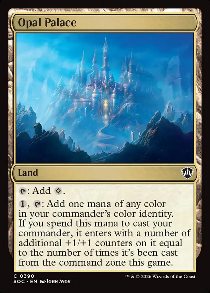 2026 Secrets of Strixhaven Commander Opal Palace common #390 common card image