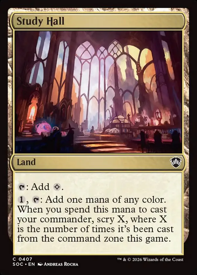 2026 Secrets of Strixhaven Commander Study Hall common #407 common card image