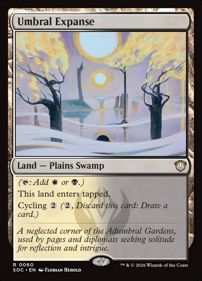 2026 Secrets of Strixhaven Commander Umbral Expanse rare #60 rare card image