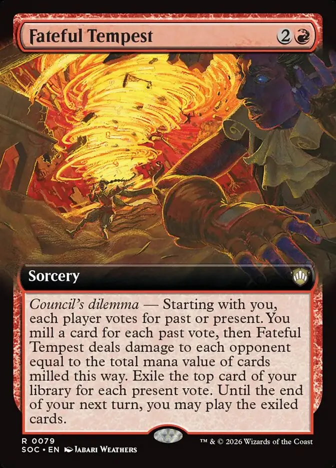 2026 Secrets of Strixhaven Commander Fateful Tempest rare #79 rare card image
