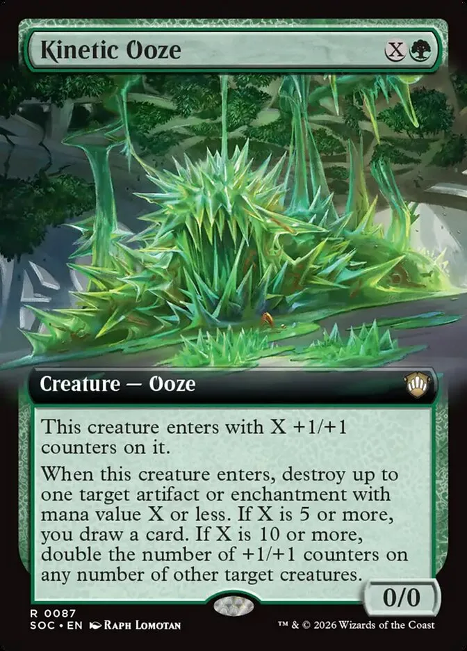2026 Secrets of Strixhaven Commander Kinetic Ooze rare #87 rare card image