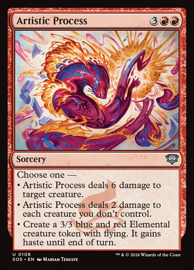 2026 Secrets of Strixhaven Artistic Process #108 uncommon card image