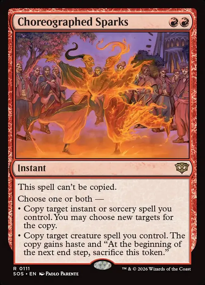 2026 Secrets of Strixhaven Choreographed Sparks [Promo Foil] rare #111 rare card image