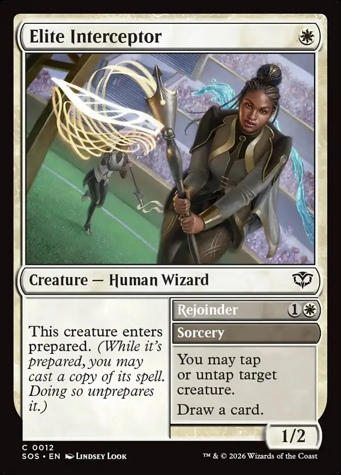 2026 Secrets of Strixhaven Elite Interceptor // Rejoinder common #12 common card image