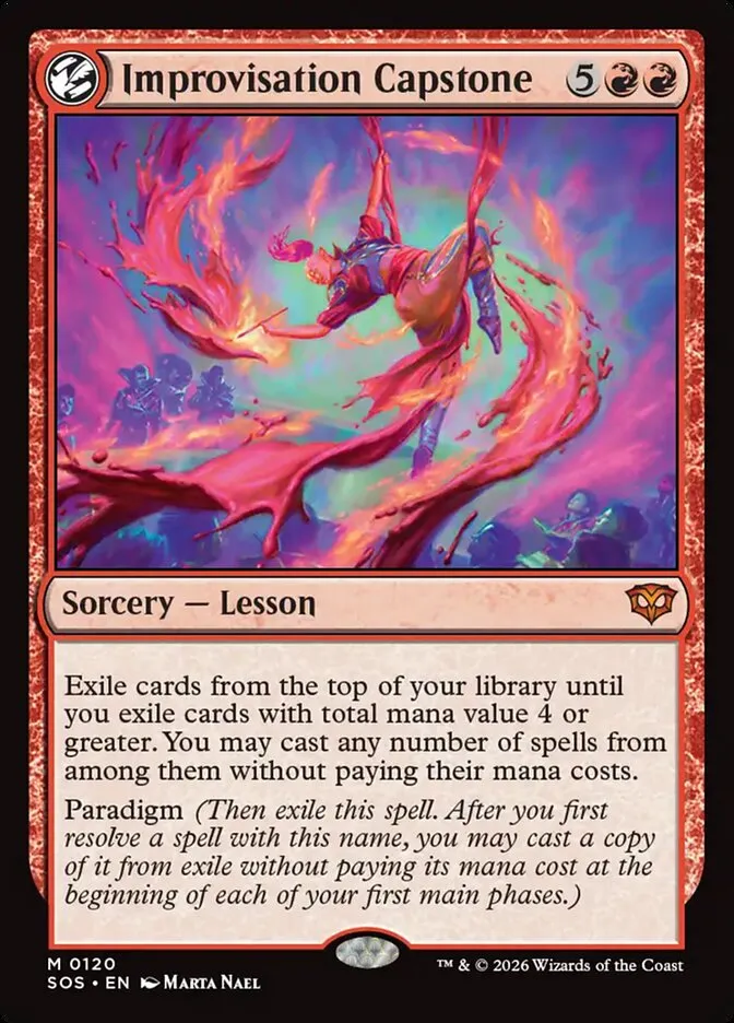 2026 Secrets of Strixhaven Improvisation Capstone mythic #120 mythic card image