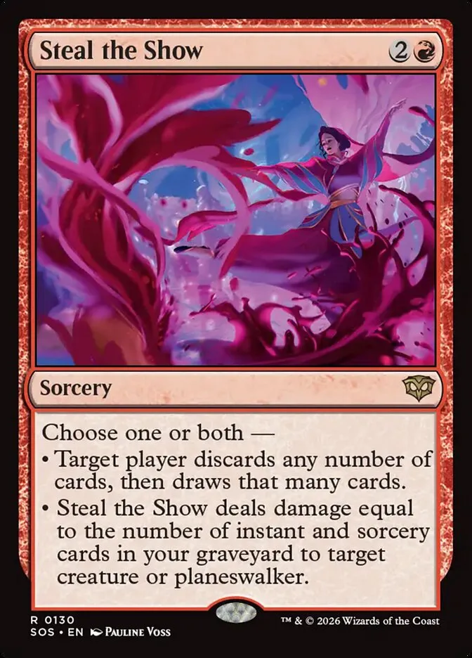 2026 Secrets of Strixhaven Steal the Show #130 rare card image