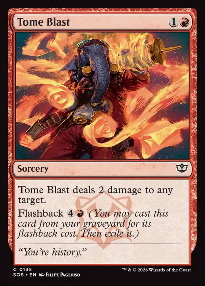 2026 Secrets of Strixhaven Tome Blast #135 common card image
