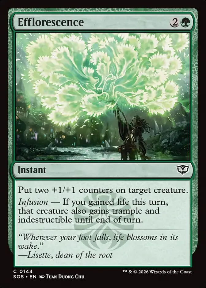 2026 Secrets of Strixhaven Efflorescence common #144 common card image