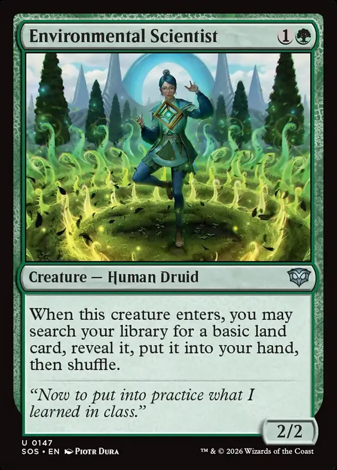 2026 Secrets of Strixhaven Environmental Scientist #147 uncommon card image