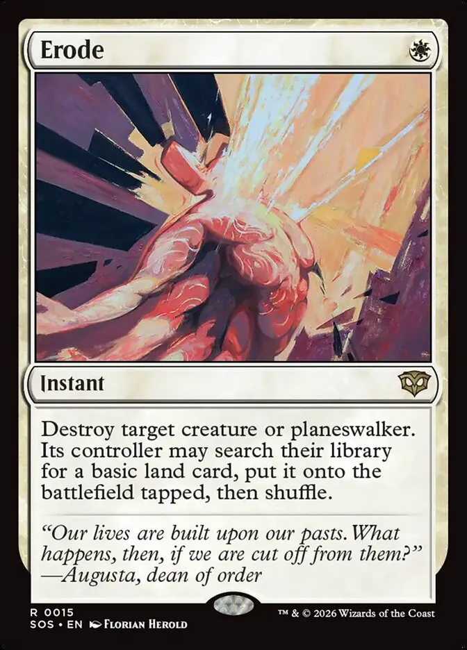 2026 Secrets of Strixhaven Erode rare #15 rare card image